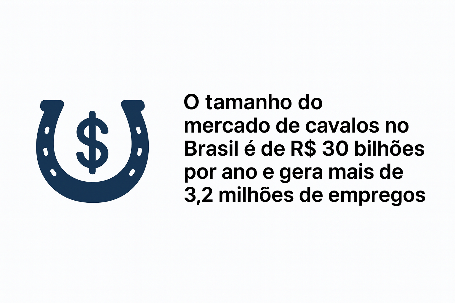 tamanho mercado de cavalos no Brasil
