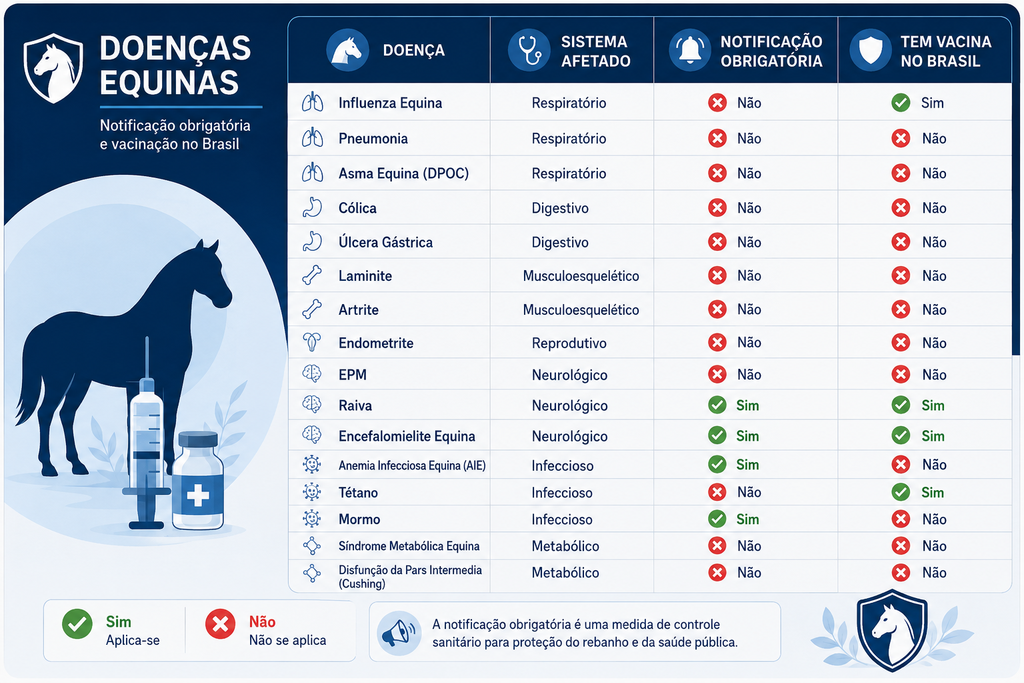 doenças em equinos