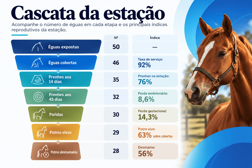 índices reprodutivos de equinos